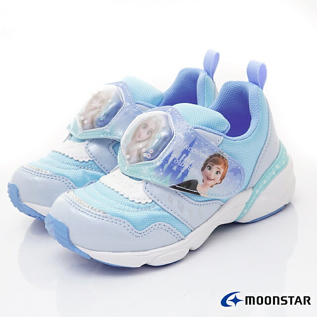 日本月星Moonstar機能童鞋冰雪聯名運動鞋DNC13279藍(中小童)