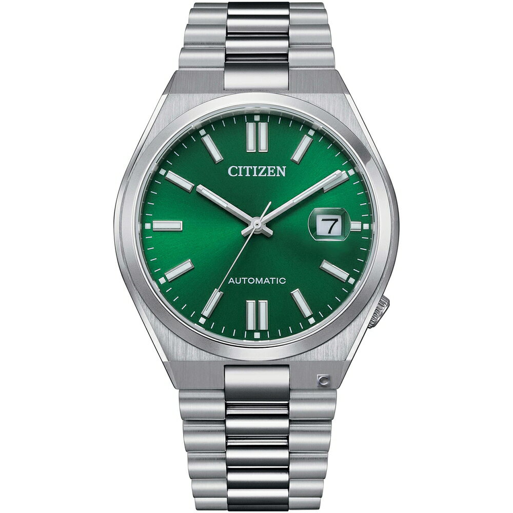 CITIZEN 星辰錶 Mechanical聖誕節推薦款機械腕錶(NJ0150-81X)-40mm-綠面鋼帶