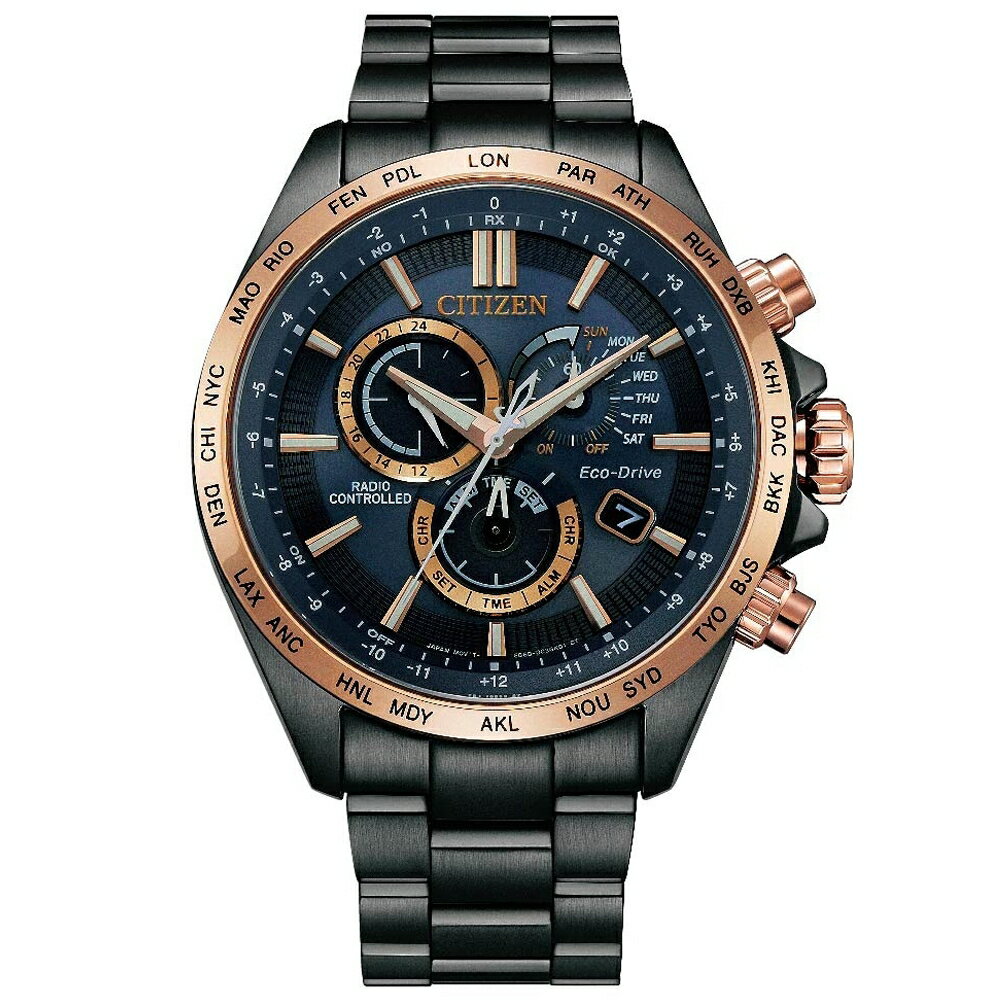 送禮首選★CITIZEN 星辰 亞洲限定款光動能電波計時手錶CB5956-89L 附提袋【全館滿額折價★APP下單點數4倍送】線上購買享 實體門市同步服務