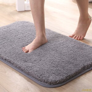 小V優購 高毛絨加厚地墊地毯 簡約廚房衛生間門墊浴室防滑墊吸水腳墊