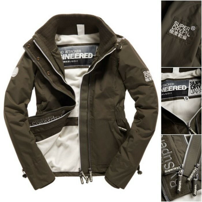 跩狗嚴選 極度乾燥 Superdry Attacker 軍綠 N3B 無帽 腰身刷毛外套 攻擊者 風衣