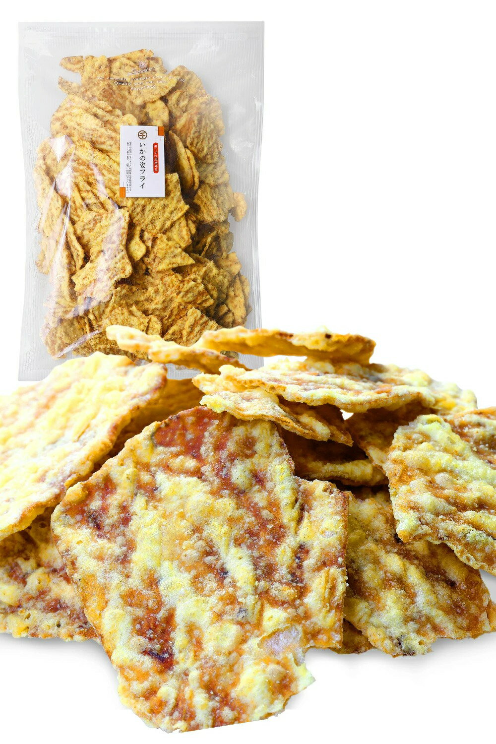 千成商會 有瑕疵特價 魷魚整片炸乾碎片 1000g 夾鏈袋包裝 大容量 日本國產 整片油炸製法  適合業務用或零食販售 懷舊零食 有瑕疵品特惠組 【千成商會】 日本必買 | 日本樂天熱銷