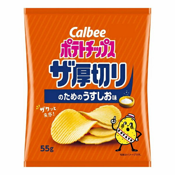 【江戶物語】Calbee 卡樂比 鹽味厚切洋芋片 55g 薄鹽 薯片 日本洋芋片 卡樂先生 日本原裝 日本進口