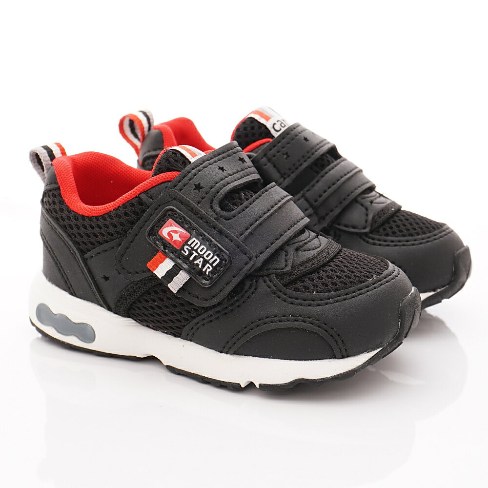 日本月星Moonstar機能童鞋Carrot四大機能系列3E寬楦速乾鞋款21462黑(中小童段/中大童段) 1