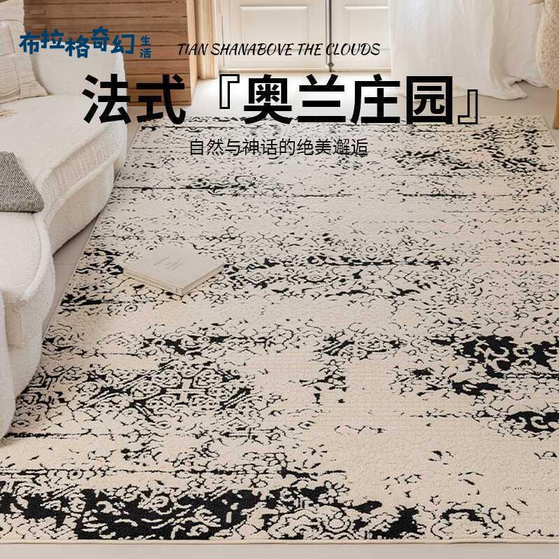 【布拉格】 耐臟防水客廳 地毯 防汙沙發新款簡約可擦免洗臥室 輕奢高階家用茶幾 滿100免運 工廠現貨 [dz0315]