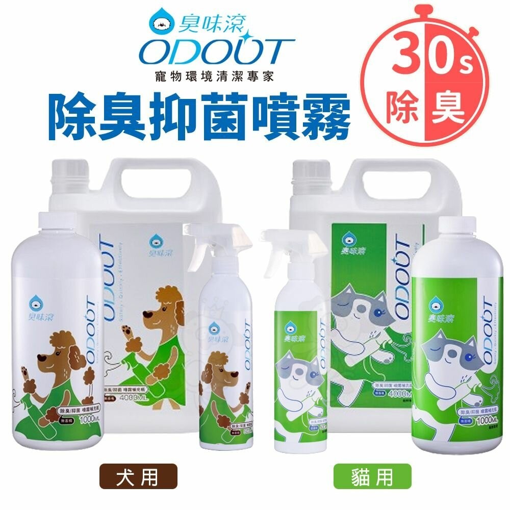 ODOUT 臭味滾 寵物除臭 除臭抑菌噴霧 犬貓用 環境除臭 居家清潔 寵物清潔『WANG』