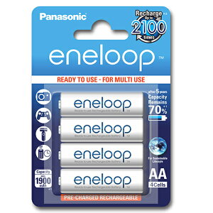 日本製 Panasonic 國際牌 eneloop 3號AA 可充2100次, 低自放電電池, 16入裝送電池盒x4