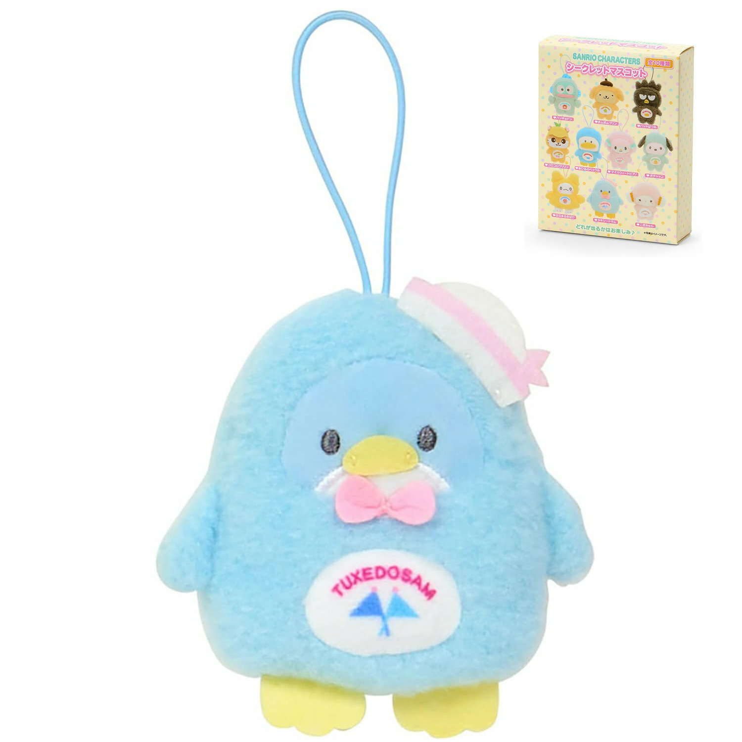 asdfkitty*山姆企鵝 愛裝扮 造型絨毛玩偶吊飾 掛飾 鑰匙圈-日本正版商品