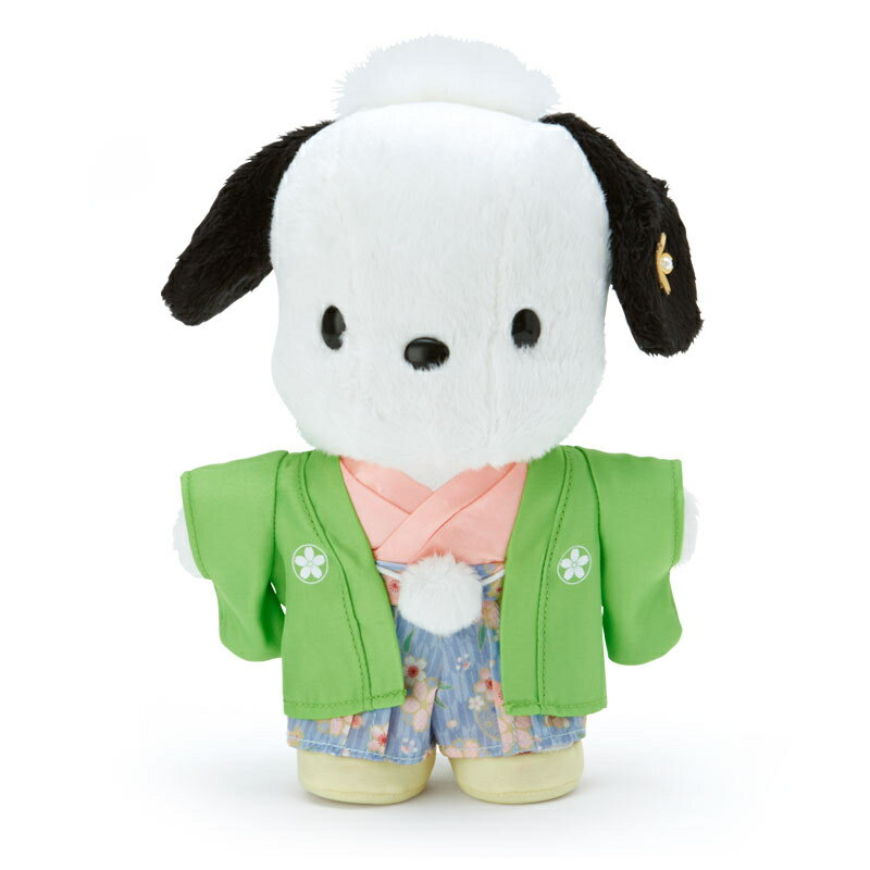 【震撼精品百貨】Pochacco 帕帢狗 三麗鷗帕洽狗 POCHACCO 絨毛娃娃-櫻花和服#93760 震撼日式精品百貨