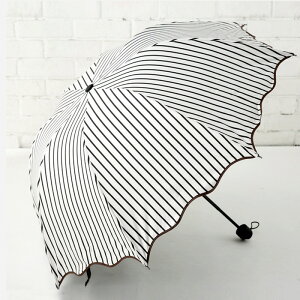 條紋晴雨傘兩用折疊黑膠遮陽防曬太陽傘女學生日系文藝小清新創意