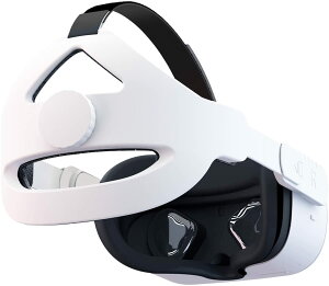 【日本代購】CNBEYOUNG Oculus Quest 2 Meta Meta Oculus Elite 錶帶可與錶帶互換 Oculus Quest 2 配件耳機 VR 頭枕可調節頭部壓力緩解精英頭帶 VR 遊戲穩定性