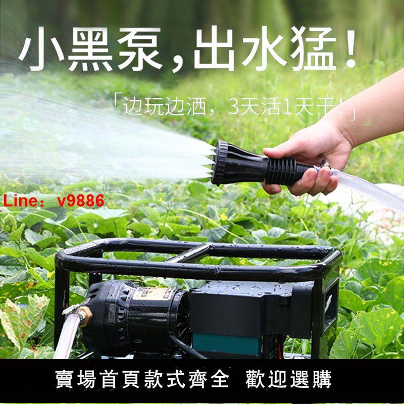 【臺灣公司保固】充電式抽水泵大馬力家用澆菜神器便攜式戶外大功率流量電動抽水器