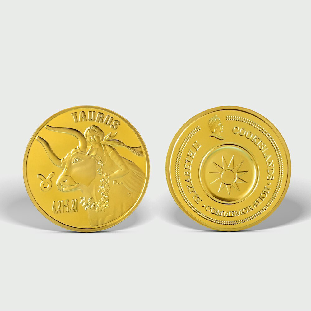 十二星座幸運金幣全套硬幣創意金屬玩具禮品情侶個性收藏紀念章| 協貿國際日用品生活3館| 樂天市場Rakuten