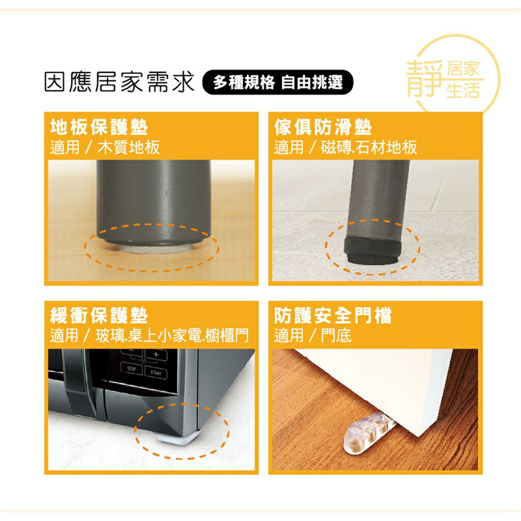 《 Chara 微百貨 》附發票 3M Scotch 傢俱防滑墊 地板保護墊 緩衝墊 米色 黑色 透明 耐壓 抗磨 超厚 2