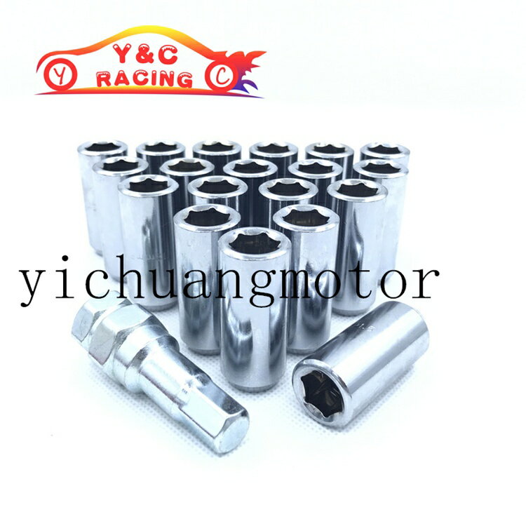 汽車改裝加長內六角輪轂螺絲 小孔徑防盜螺母野馬邁銳寶14*1.5 通用輪胎螺帽輪轂螺絲45MM20顆一組 5 汽車改裝加長內六角輪轂螺絲 小孔徑防盜螺母野馬邁銳寶14*1.5 通用輪胎螺帽輪轂螺絲45MM20顆一組 5