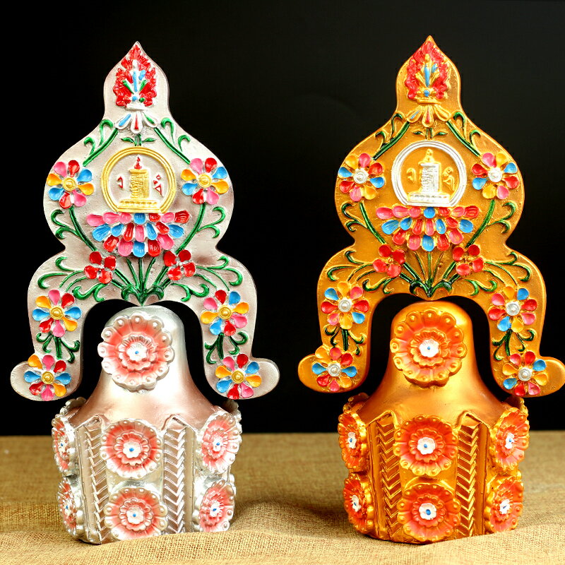 八供佛教用品樹脂彩繪佛堂供佛供品時輪金剛朵瑪食子擺件藏傳佛具