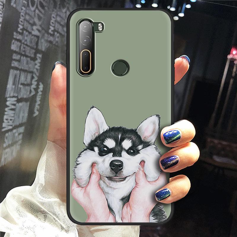 免運~適用於HTC U20 5G手機殼矽膠潮女磨砂彩繪全包邊軟殼手機套保護殼
