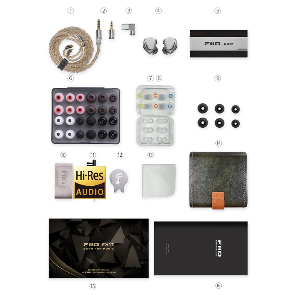 FiiO FX17 鈦金屬外殼 鋰鎂合金動圈 Hi-Res認證 MMCX 可換線耳機 | 金曲音響 2