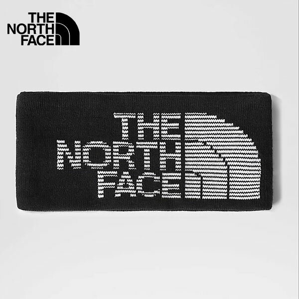 美國[The North Face] REVERSIBLE HIGHLINE HEADBAND / LOGO雙面針織頭帶《長毛象休閒旅遊名店》