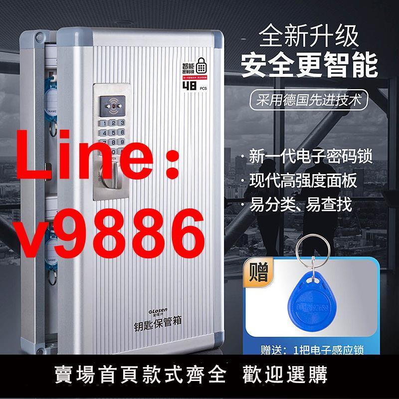 【臺灣公司 超低價】鑰匙箱壁掛式中介房產掛墻密碼箱管理箱鑰匙櫃管理櫃鎖匙收納盒