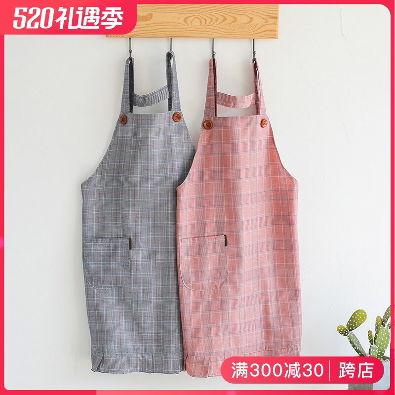 圍裙家用廚房防水防油女時尚可愛日式工作服做飯圍腰新款爆款