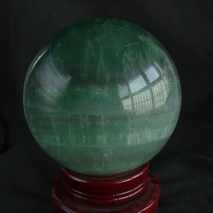 天然螢石球擺件15厘米大號彩瑩石紫綠家居店鋪擺飾水晶球