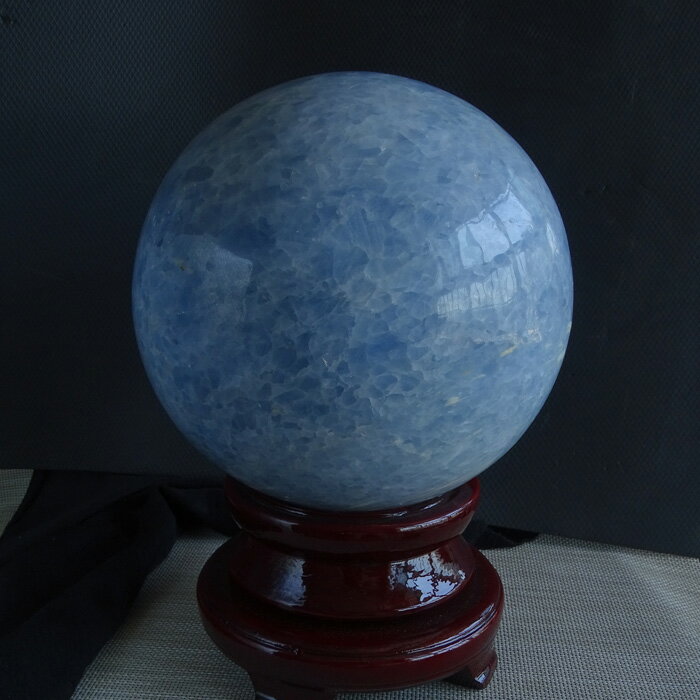 天然天青石球擺件 水晶球家居擺件罕見大號球藍色球實物