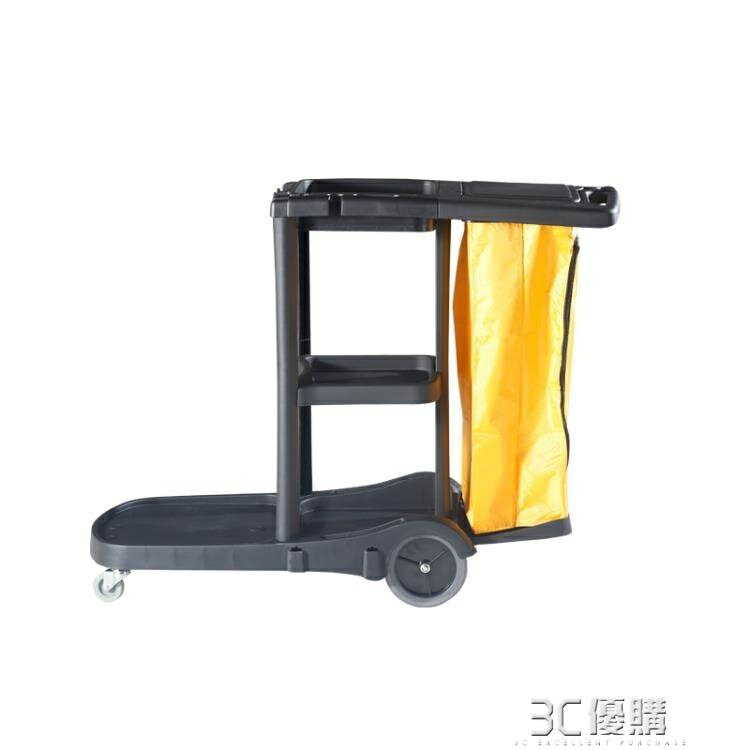 保潔車 清潔車AF08180多用途清潔保潔車雜物車手推車清潔保潔車車保潔車工具車客房服務車酒 HM