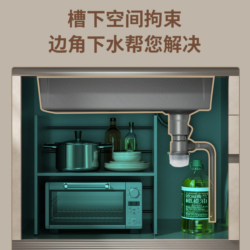 【喜挖】納米槍灰色水槽大單槽廚房304不銹鋼手工洗菜盆洗碗池台下盆家用 3