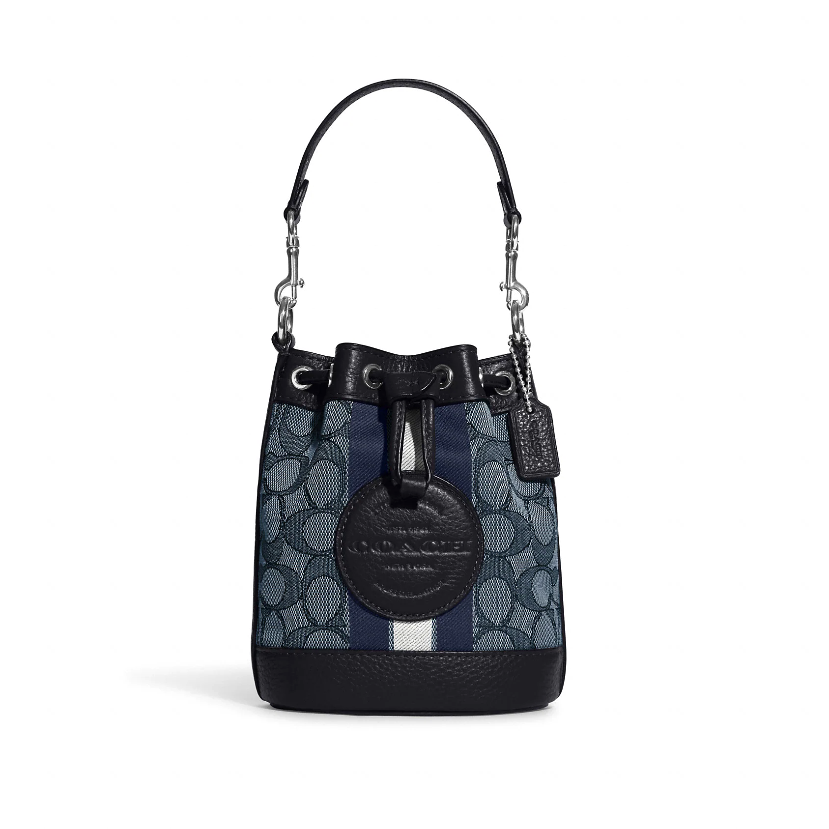 精選★COACH MINI DEMPSEY 香布雷標志條紋水桶包 C8322 (預購)~【夏日美包★菲尼斯 國際精品↘3折起】 3