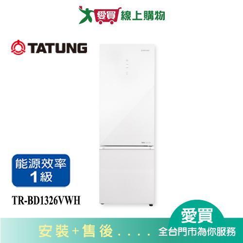 TATUNG大同326L雙門下冷凍變頻冰箱TR-BD1326VWH_含配送+安裝【愛買】