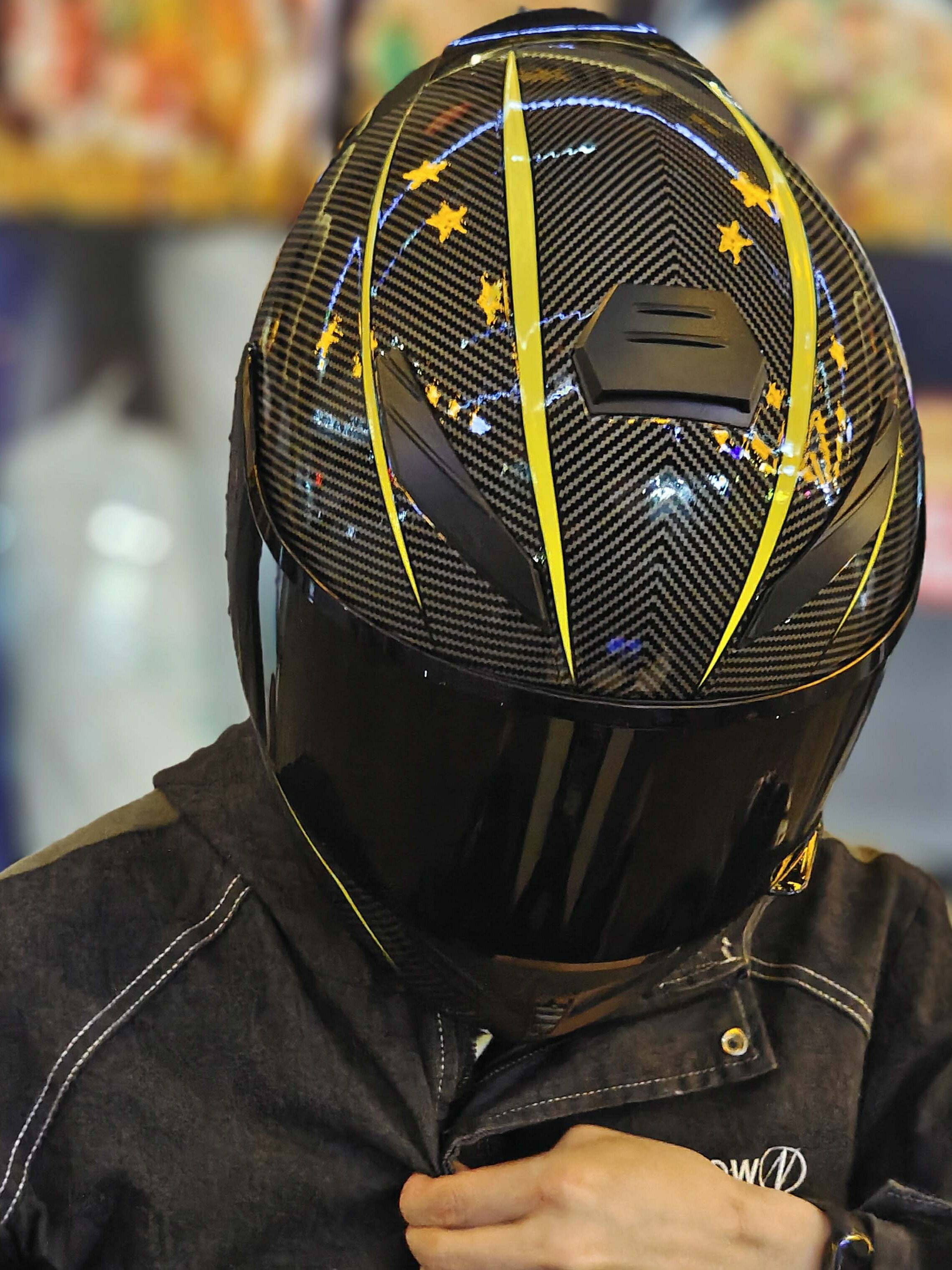 摩托車頭盔男女全盔碳纖紋機車可裝藍牙耳機電動車賽車3C認證四季