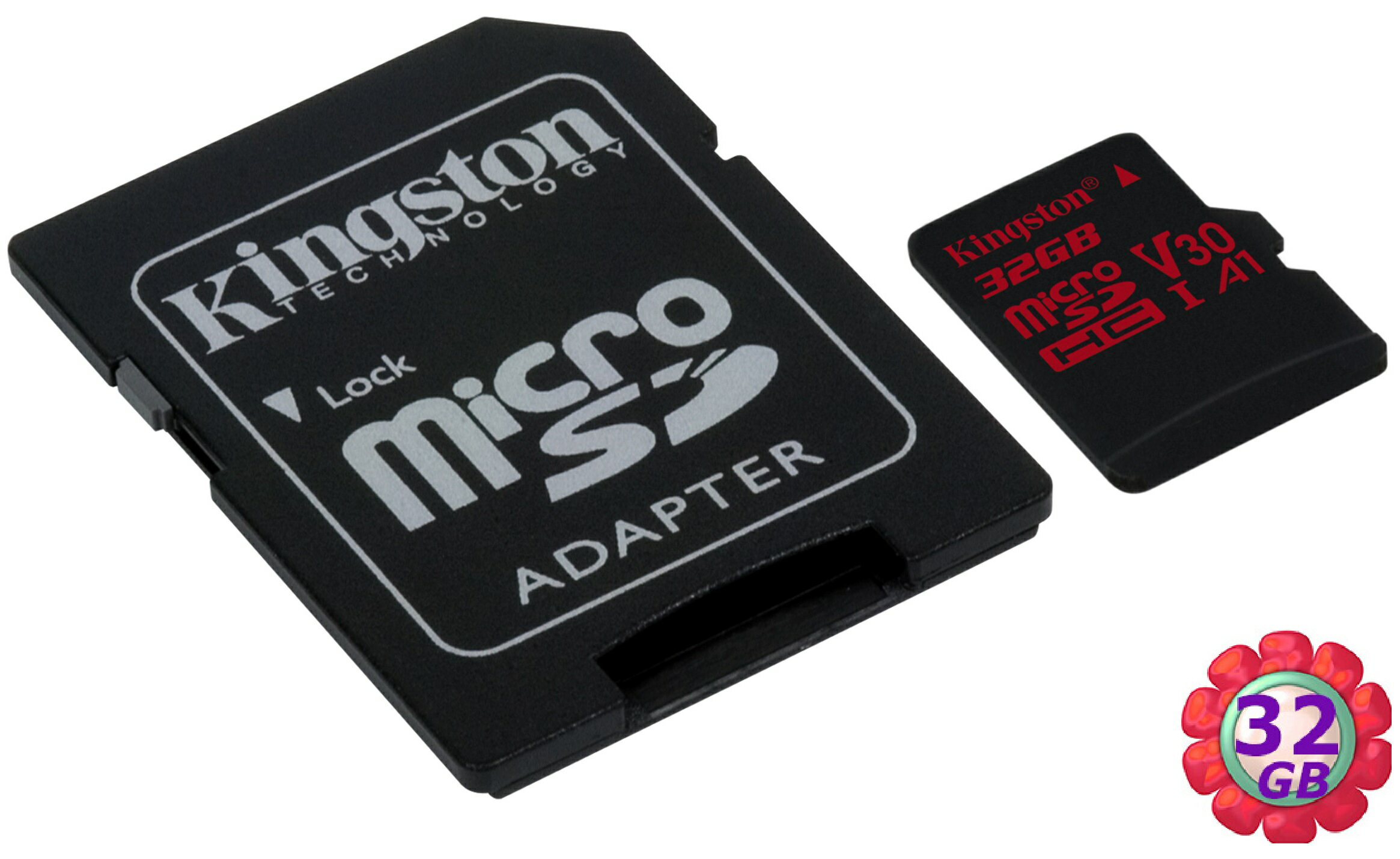 Kingston 32GB 32G microSDHC【100MB/s】microSD TF mcro SD SDHC A1 U3 4K V30 金士頓 手機記憶卡