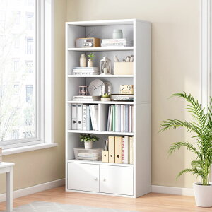 書架置物架落地靠墻簡約簡易客廳柜子家用臥室儲物收納柜分層書柜