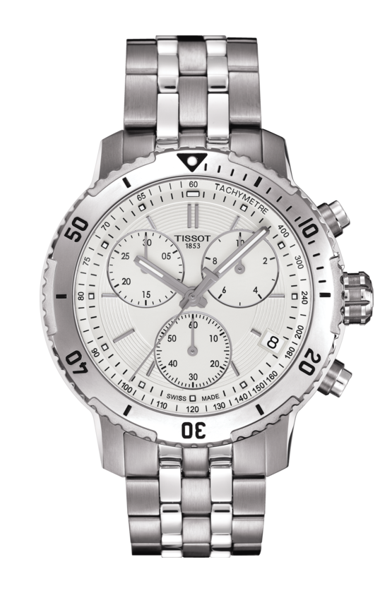 TISSOT 天梭 Tradition PRS200系列三眼計時手錶 白 T0674171103101 42mm