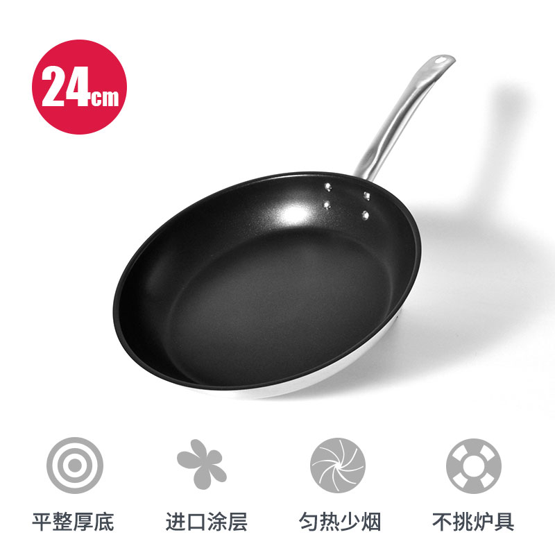 平底鍋 不粘鍋 不粘鍋平底鍋煎蛋烙餅鍋千層餅不