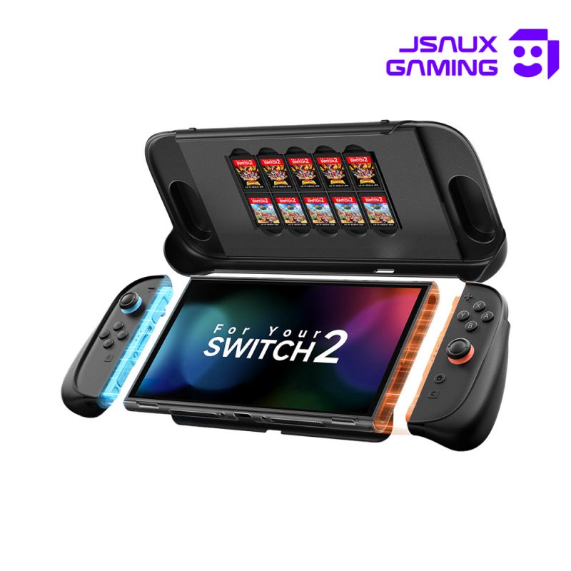 JSAUX PC0114 Nintendo 任天堂 Switch 2 耐磨抗摔分體保護殼 保護套 防摔 防撞 卡扣可分體