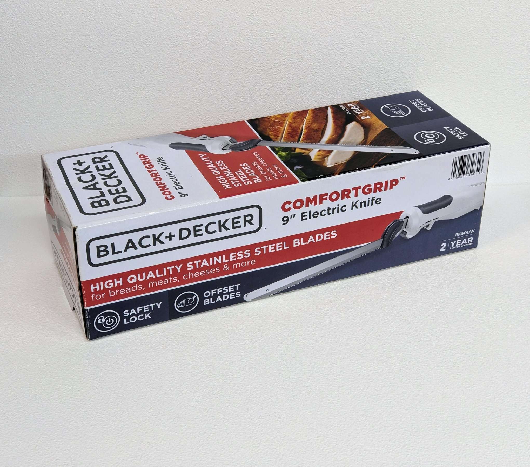 [4美國直購少量現貨] Black & Decker EK500-W 白色 電動麵包刀 吐司刀 土司刀 EK-500_CB2 dd