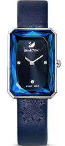 SWAROVSKI 施華洛世奇 UPTOWN 璀璨迷人時尚腕錶(5547713)-29mm-藍面皮革【刷卡回饋 分期0利率】【跨店APP下單最高20%點數回饋】