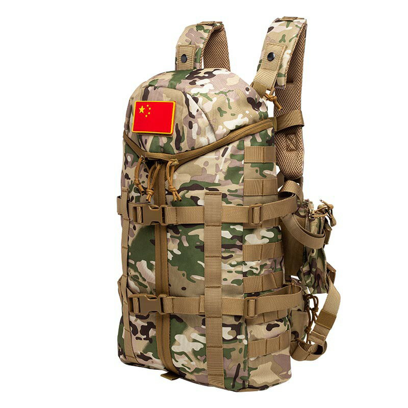 戰術雙肩包多功能作戰真人CS野戰裝備戶外騎行登山包軍迷迷彩背包