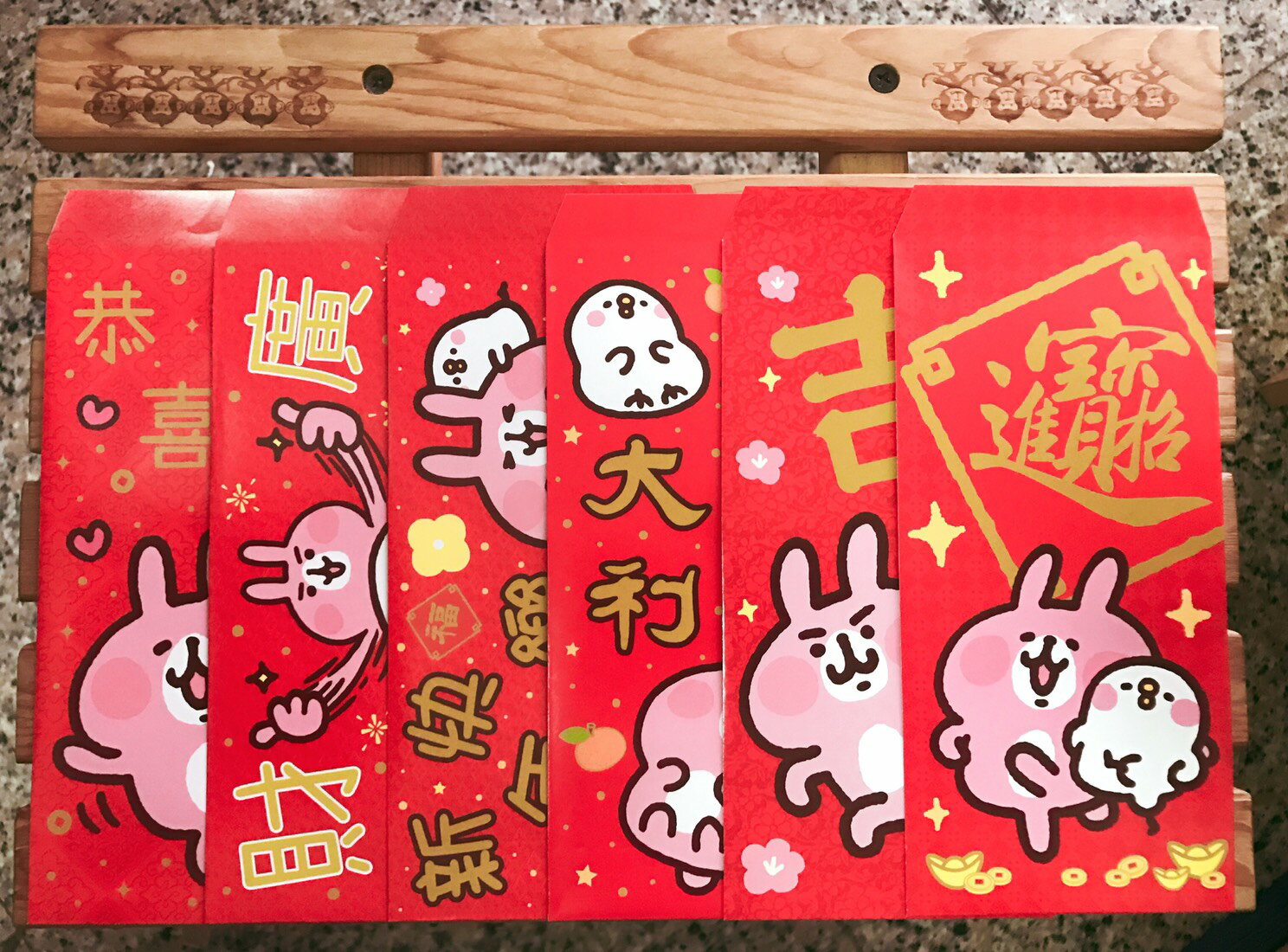【晴晴百寶盒】6入拉拉熊 卡娜赫拉 今年爆款紅包袋 可愛 大方 爆紅 中式紅包 萌萌紅包袋 A901