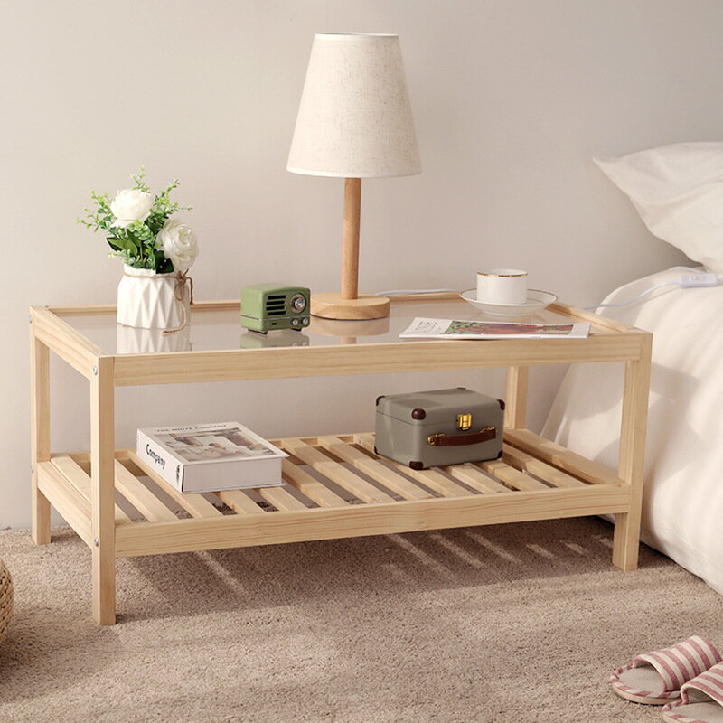 茶桌 長方形茶幾客廳組合實木小戶型日式家具臥室床頭創意茶幾