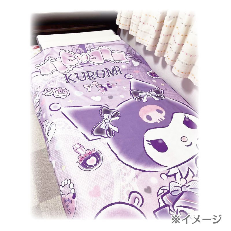 【震撼精品百貨】酷洛米_Kuromi~Sanrio 日本SANRIO三麗鷗 酷洛米毛毯130×180CM 化妝*13739 1