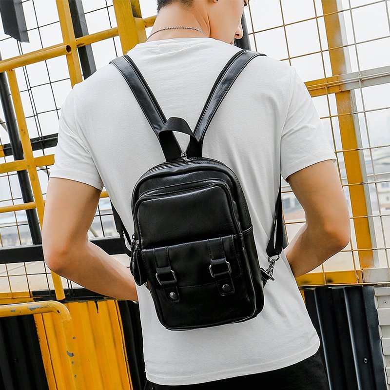 FINDSENSE品牌 韓國 新款 FIN韓國出品 包款 時尚 男士 小背包 休閒 簡約 雙肩 斜挎