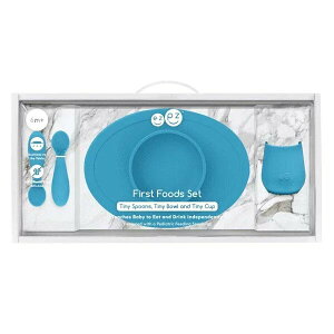 美國 EZPZ First Foods Set 寶寶餐具套組-寶石藍
