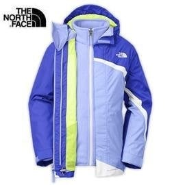 [ THE NORTH FACE ] 女童 HyVent刷毛兩件式外套 明亮藍 / 優惠價$3999 / CA55S59 {XL}