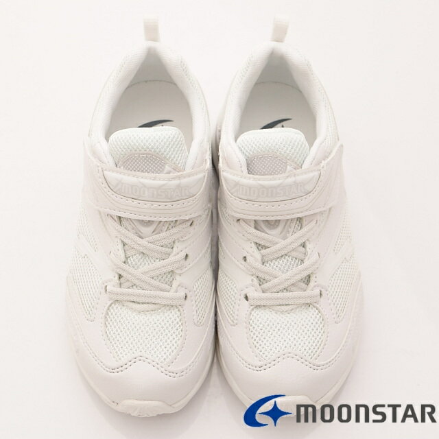 ★日本月星Moonstar機能童鞋閃電競速衝刺系列3E寬楦台灣限定全黑全白輕量鞋款011白(中小童段/中大童段) 4