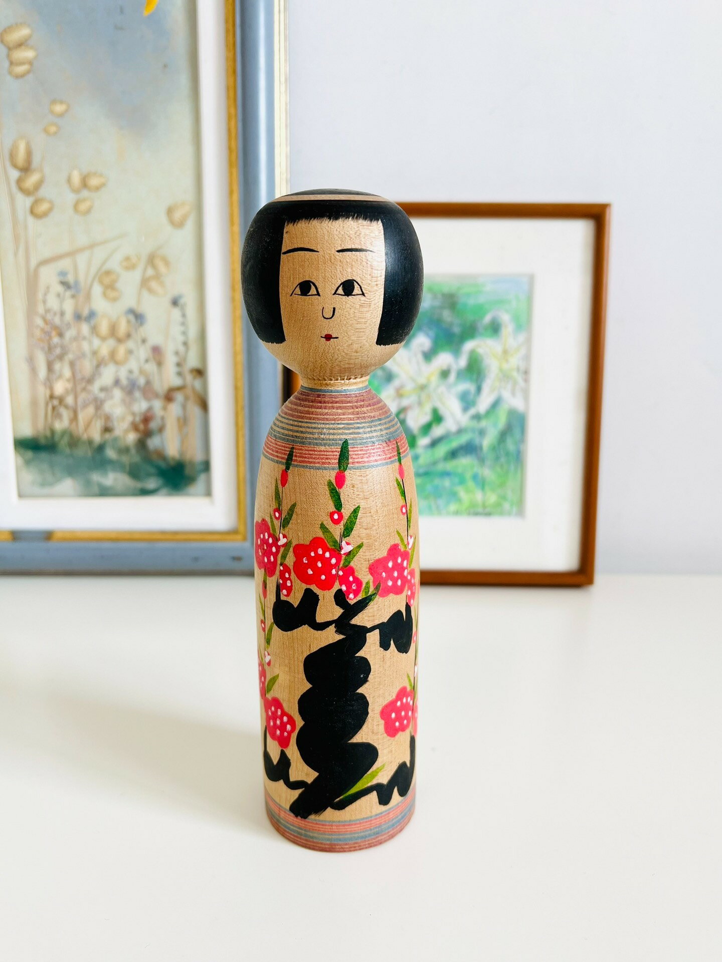 日本昭和 鄉土玩具 傳統民蕓kokeshi木芥子木偶置物擺飾