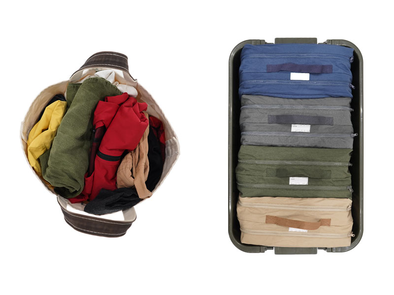 日本 DOD 收納衣物袋 露營收納袋 露營收納 收納袋 衣服收納 露營衣物 車露 露營包 收納包 露營配件 輕巧收納 【小福部屋】 6