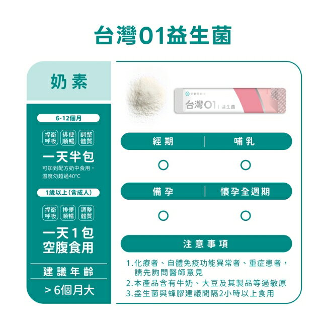 營養師輕食 台灣01益生菌 30條/包 2